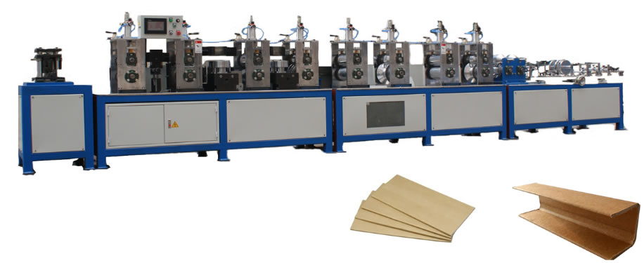 Paper edge board corner protector making machine